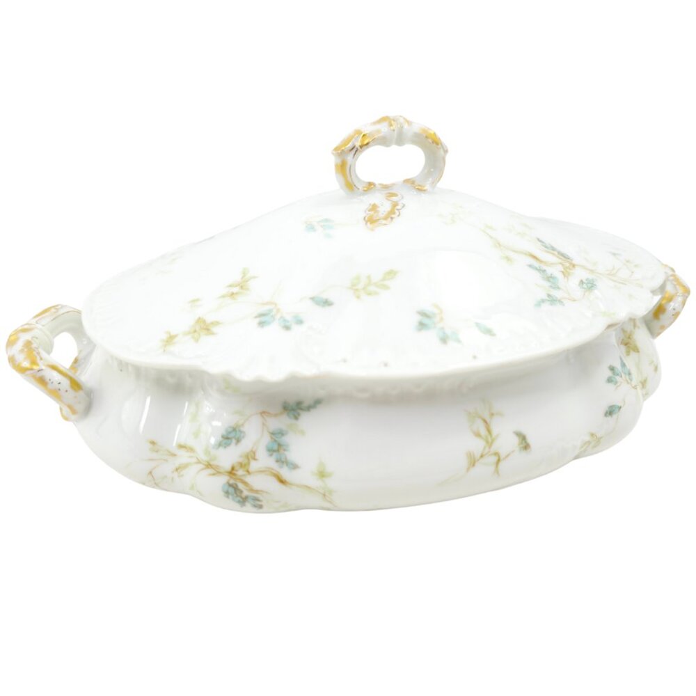 c. 1880 Haviland Wright Tyndale van Roden Covered Casserole Dish Serving Bowl